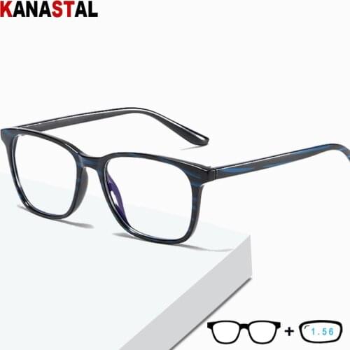 Men Women Anti-Blue Glasses RetroTR90 Eyewear Frame UV400 Gaming Reading Eyeglasses Hyperopia Myopia Glasses 1.56 1.61 Lens