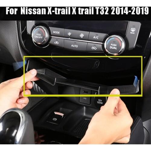 For Nissan X-trail X trail T32 2014-2019 Car center console storage box Car interior modification ABS decorative storage box