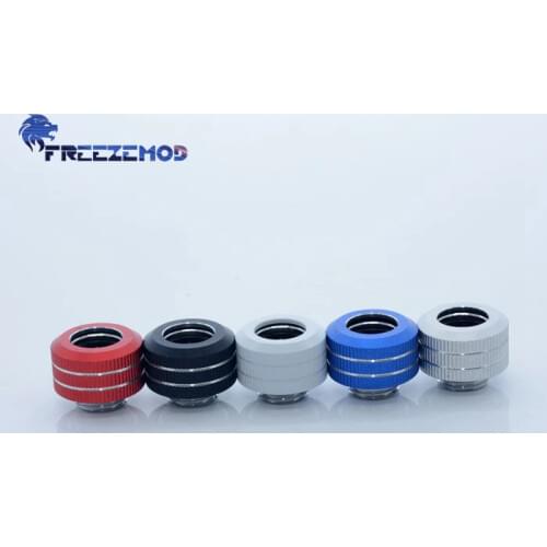 FREEZEMOD computer water cooling 12MM color hard tube fitting 3 sealing ring internal thread fixing G1/4 thread. BYGKN-C12