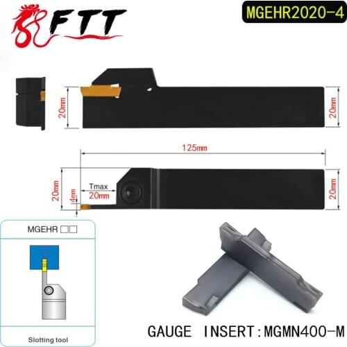 MGEHR2020-4 Extermal Parting and Grooving Turning Tool Holder For MGMN400 Insert Right Hand Bars MGMN 400