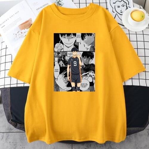 Haikyuu Kageyama Tobio Anime Tshirts For Women Summer Casual Short Sleeves Tops Women T-Shirt Street Harajuku Womens Tees 2021