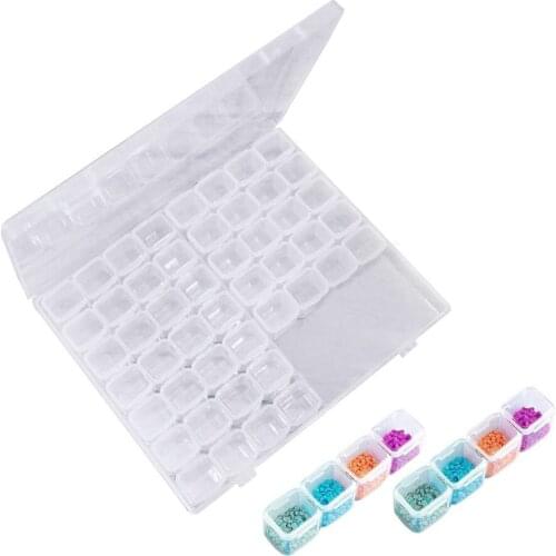 Diamond Painting Drill Storage Containers, 2 Pack Beads Organizer Storage Case for Diamond Painting, Diamond Box Label Tray