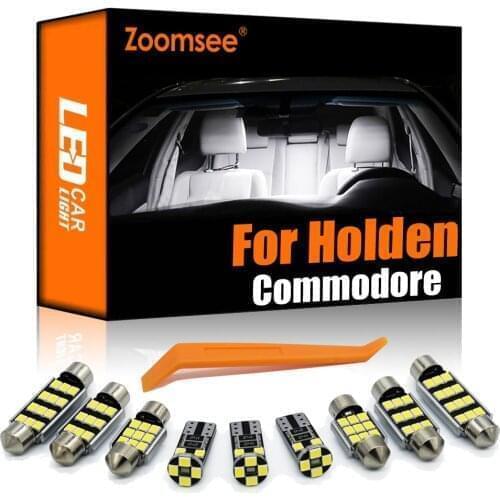 Zoomsee 11Pcs Interior LED For Holden Commodore 2004-2007 Canbus Vehicle Bulb Indoor Dome Map Reading Trunk Light Auto Lamp Kit