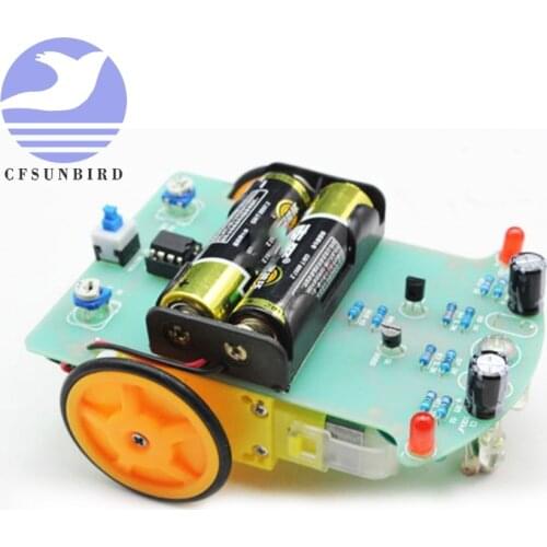 D2-1 DIY Kit Intelligent Tracking Line Smart Car Kit TT Motor Electronic DIY Kit Smart Patrol Automobile Parts DIY Electronic
