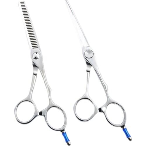 6 Inch Japanese Stainless Steel 9CR Titanium Hair Cutting Thinning Scissors Barber Supplies