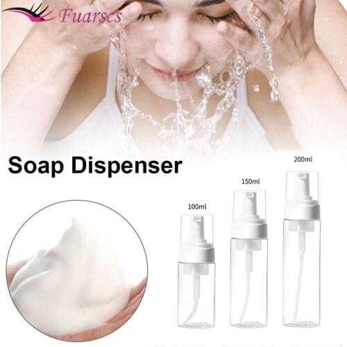 1PCS Portable Foam Press Bottle Facial Cleanser Lotion shampoo Dispenser Reusable Mousse Empty Bottles Skin Care accessories