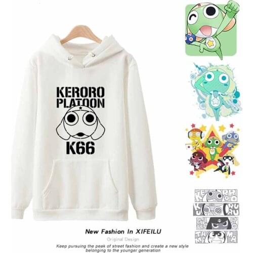 Anime Keroro Gunsou Sergeant Frog Casual Hooded Hoodie Sweatshirt Coat Cosplay Men Women Autumn Unisex Loose Pullover Tops