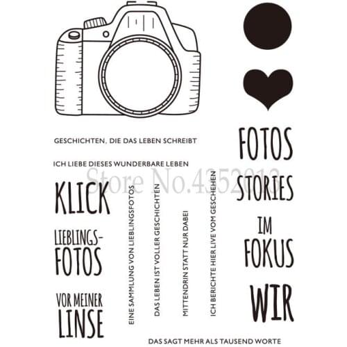 German fotos Transparent Clear Silicone Stamp/Seal for DIY scrapbooking/photo album Decorative clear stamp sheets A840