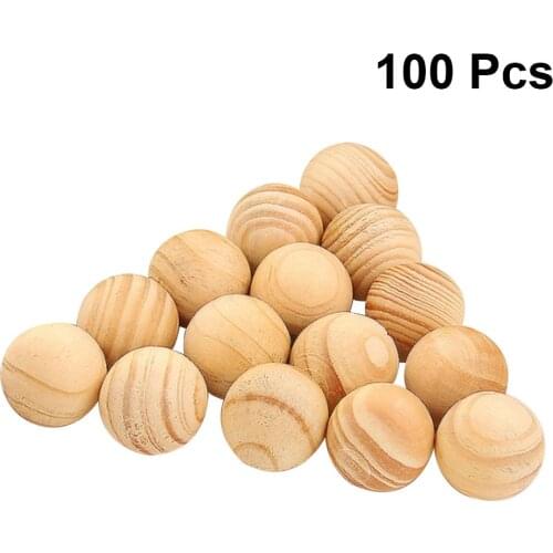 100pcs Natural Cedar Wood Balls Moth Repellent For Drawers Storage Boxes Closets Pest Control And Mothproof Natural Camphor Ball