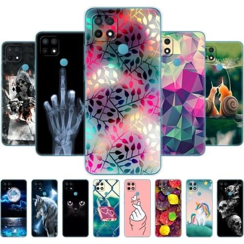 For OPPO A15 Case For OPPO A15S Back Silicon Soft TPU Phone Cover For OPPOA15 CPH2185 A 15 S CPH2179 Bumper 6.52" Funda Shell