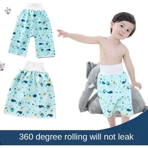 Waterproof diaper skirt Cloth Nappy Diaper Urine Skirts Cotton Training Pants for Infant Bed Clothes Potty Training