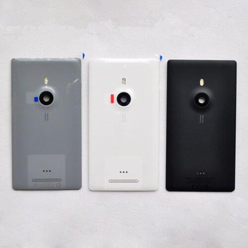 Nokia925 Rear Housing For Nokia Lumia 925 NK Battery Cover Glass Back Door Phone Repair Replace Case + Logo Camera Lens NFC