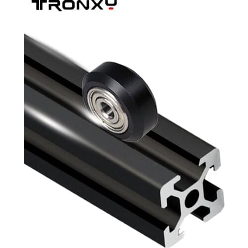 Tronxy 3d printer parts D-type Wheel Aluminium profile rail with Bearings 625ZZ Passive Round Pulley impresora 3d accssories