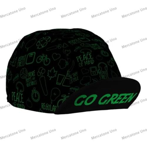 GO GREEN Cycling Cap Gorra ciclismo Biack Bike caps Men&Women Mountain Bicycle hats