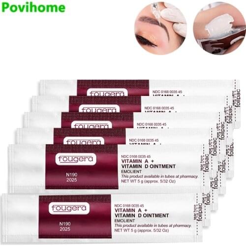 1/5/10bags Anti Scar Cream Tattoo Aftercare Permanent Repair Cream Vitamins A&D Ointment Cosmetic Tattoo For Eyebrow Lips P1161