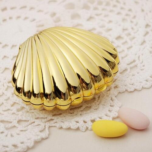 1pcs Shell Wedding Candy Box Cute Wedding Favor Box Box Decoration Supplies Wedding Wedding For Home Party Candy V6X4