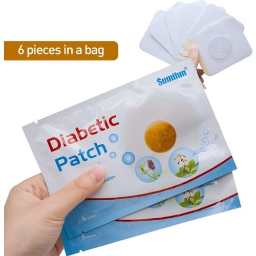 Sumifun 60Pcs Diabetic Patch Stabilizes Lower Blood Sugar Balance Blood Circulation Patch Natural Herbs Plaster Treatment
