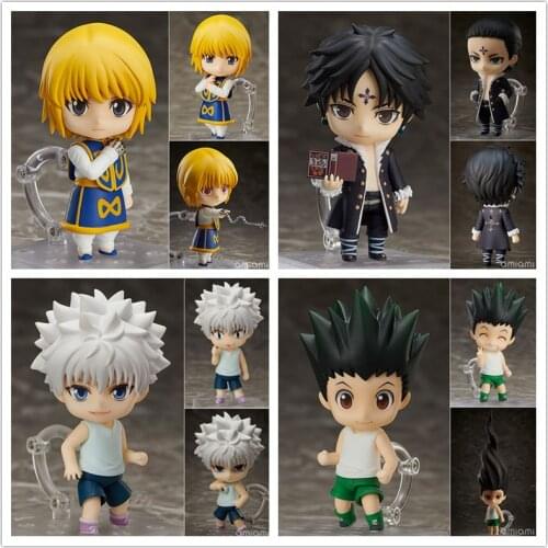 10cm Hunter x Hunte Action Figure Killua Zoldyck 1184 Kurapika 1185 Gon Freecss 1183 Quwrof 1186 Cute Toy Doll