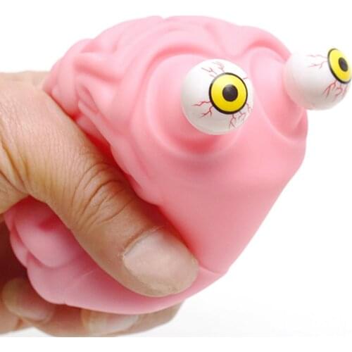 Figet Toys Flippy Brain Stress Reliever Ball Anxiety Reducer Squishy Eye Popping Cool Stuff Prank Novelty Sensory Toy For Adult