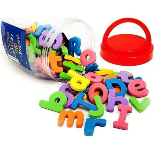 67PCS Kindergarten early teaching digital magnetic letter foam EVA English letter magnetic sticker refrigerator board stickers
