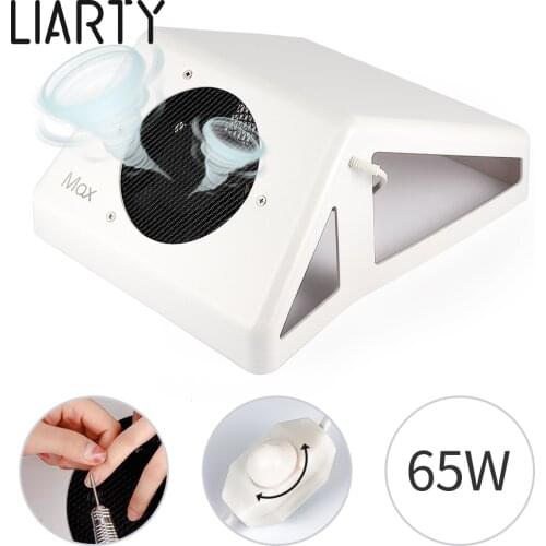 65W Strong Adjustable Speed Collector For Nail Dust Fan Vacuum Cleaner For Manicure Tool Vacuum Suction Nail Art Equipment Tool