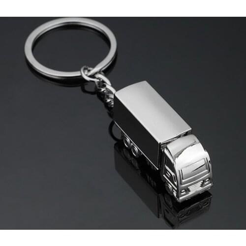 Metal Truck Model Key Ring Keyfob Cute Car Keychain Unisex Creative Gift Interior Accessories Key Rings