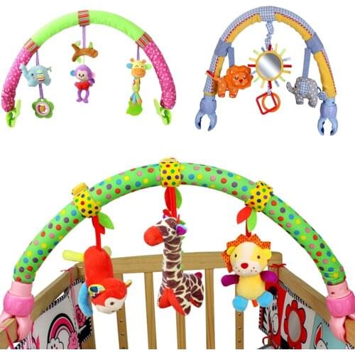 Baby Toys Rattles Cute Mobile For Crib Infant Stroller Car Clip Educational Toys For Children Lathe Hanging Seat & Stroller Toy