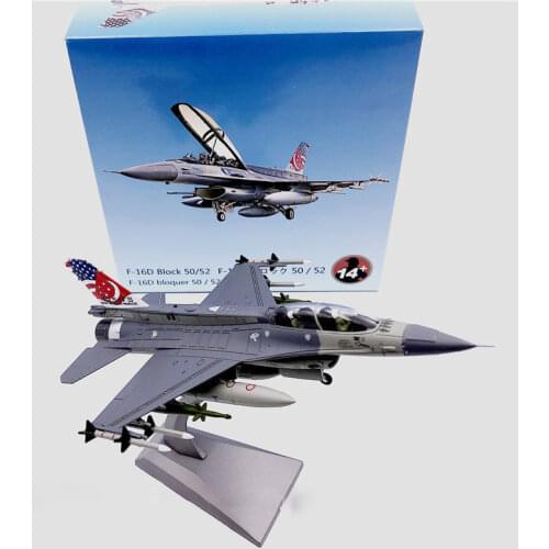 1:72 Scale F-16D 52 F16 Singapore Fighter Model with Base Alloy Aircraft Plane for Collectible Souvenir Gift Toys