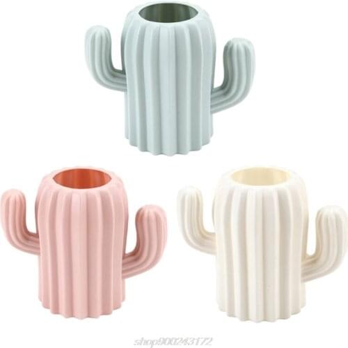 Creative Cactus Desktop Organizer Pencil Pen Holder Container Brush Pot Stationery School Office Supply J08 21 Dropship
