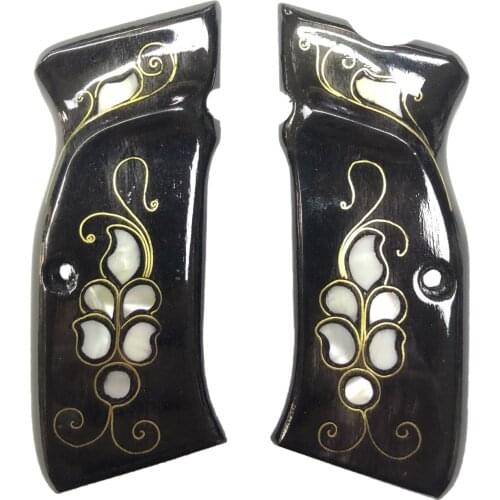 Unshakable Mega-Kýlýnç Pearl Inlaid Black Wooden Grip