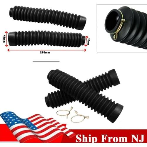Ship From USA High Quality Motor Front Fork Cover Dirt Bikes Rubber Set Dust Cover Gaiters Gators Off Road Universal