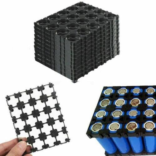 1-50Pcs 4x5 Cell 18650 Batteries Spacer Radiating Shell Plastic Holder Bracket