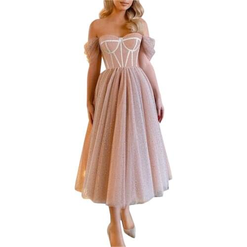 Princess Dress Female Elegant Off The Shoulder Midi Dresses Sexy Wedding Backless A-line Robes Printed Square Collar Vestidos