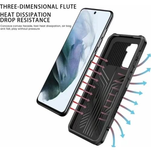 Shockproof Armor Case Filp For Samsung S20 S21 S30 Plus Ultra FE Note 10 20 Hard PC Hybrid With Stand Bumper Phone Back Cover