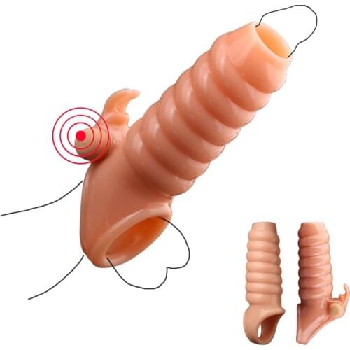 Vibrating Penis Ring Cock Enlargement Sleeve for Men Penis Up Sex Erectile Time Lasting Lock Semen Cock Ring Adult Sex Products