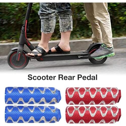 Manned Rear Pedal Aluminum Alloy Rear Foot Mat for Millet M365 Skateboard Xiaomi M365/Pro Electric Scooter 2 Colors Optional
