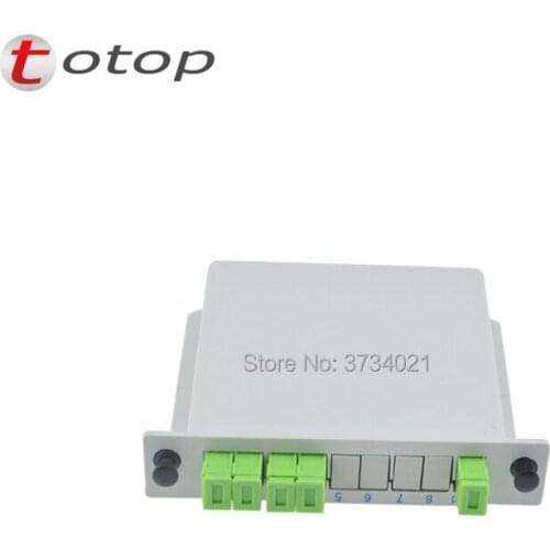 SC APC PLC 1X4 splitter Fiber Optical Box FTTH PLC Splitter box with 1X4 Planar waveguide type Optical splitter Free shipping