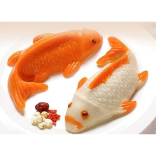 Carp silicone rice cake hot pot butter mold ice powder mold goldfish cake mold
