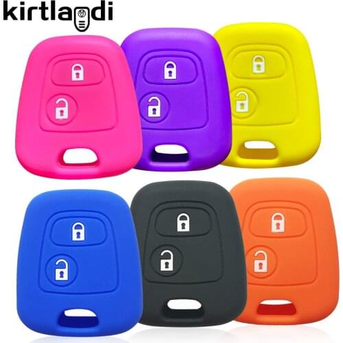 Silicone Key Cover for Peugeot 206 106 107 406 207 307 Citroen Berlingo C1 C2 C3 C4 Xsara Picasso for Toyota Aygo Car Key Case