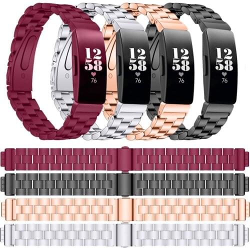For Fitbit Inspire HR Band Stainless Steel Replacement Wristband Strap Bracelet for Fitbit Inspire HR Accessories with Adapter