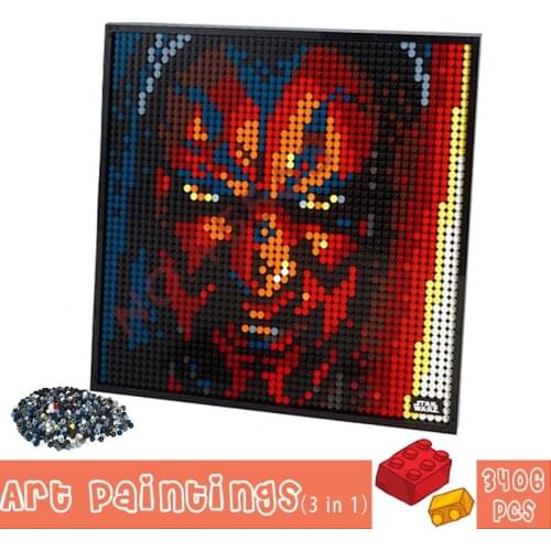 MOC WAR Pixel Art Iron Plc Mosaic Painting Building Blocks Boyfriend Kids Toys 5 Types Decoration Puzzle DIY Christmas Gifts
