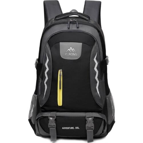 Student Backpack For Men 2021 Fashion Trend Youth Sports Back Pack Outdoor Hiking Bag Leisure Male Female Couple Backpack Black