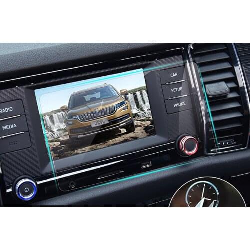 1pc for SKODA KODIAQ Navigation screen Tempered protect film
