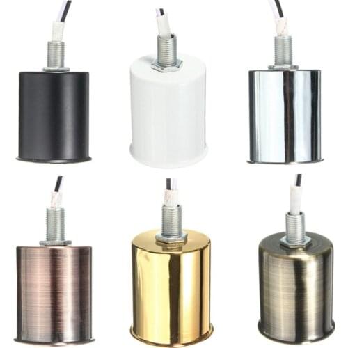 1pcs E27 Lamp Base Vintage Retro Antique Edison Ceramic Screw Bulb Hang Socket Lamp Base Holder Light Fitting With Wire