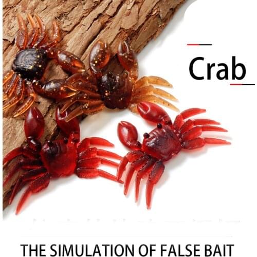 1Pcs Artificial Crab Lure Bait 3D Simulation Fishing Lures Soft Fish Bait without Sharp Hooks Приманки рыболовные señuelos Pesca