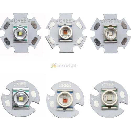 10PCS 10PCS Cree XR-E Q5 Warm White Red Blue Green Yellow High Power LED Light XRE 16mm Or 20mm For Torch FlashLight