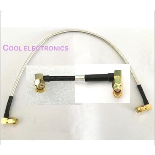 10pcs 6 inch RG402 RP SMA Male Right Angle to SMA Male Right Angle adapter RG402 Cable 15cm