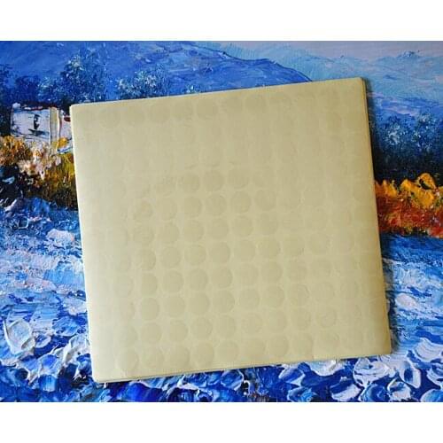 15Sheets/1bag/pack Transparent labels Circle PVC Sealing Sticker Clear Blank Sealing Round Stickers Vinyl Waterproof Label