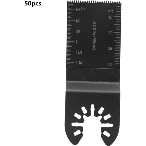 50pcs Oscillating Multi Tool Carbon Steel Saw Blades Cutter Universal Saw Blade For Most Brands Of Electric Oscillating Tools