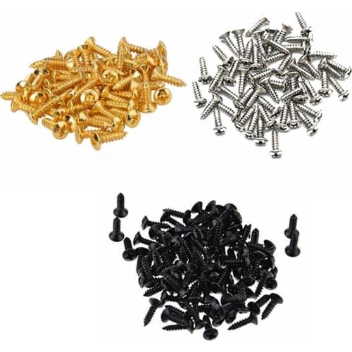 50 Pcs Electric Guitar Bass Pickguard Mounting Screws for FD ST TL LP SG Guitar Bass